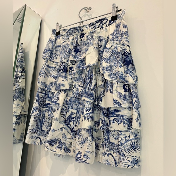 Zadig & Voltaire Printed Ruffled Skirt - Picture 6 of 11